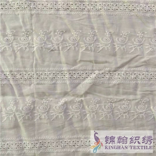 KHCE1050 Cotton Eyelet Embroidered Fabric