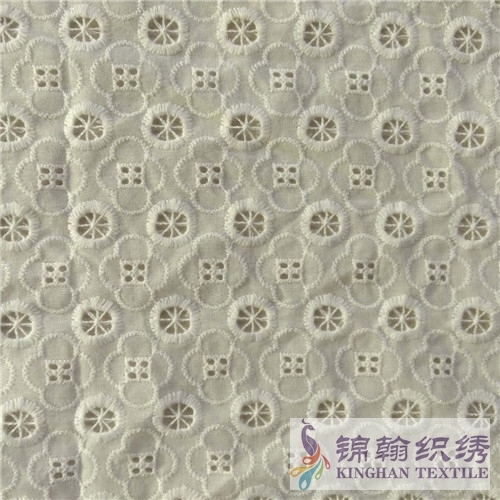 KHCE1033 Cotton Eyelet Embroidered Fabric