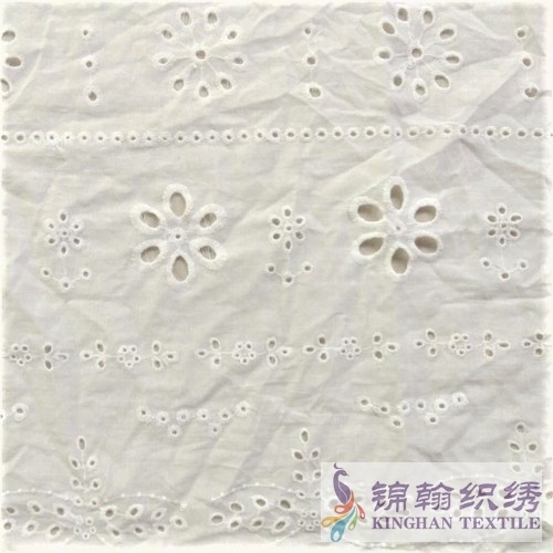 KHCE1005 Cotton Eyelet Embroidered Fabric