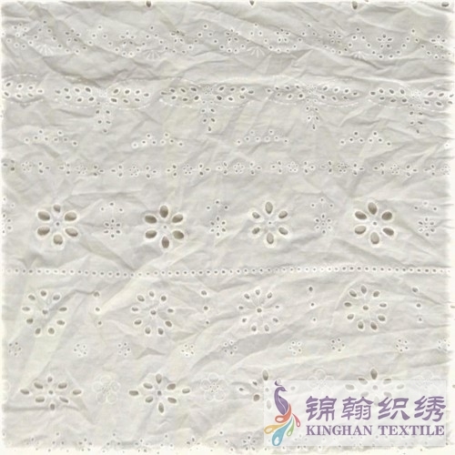 KHCE1005 Cotton Eyelet Embroidered Fabric