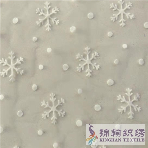 KHMF5002 Flocked Cut Flower Mesh Fabrics