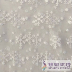 KHMF5002 Flocked Cut Flower Mesh Fabrics