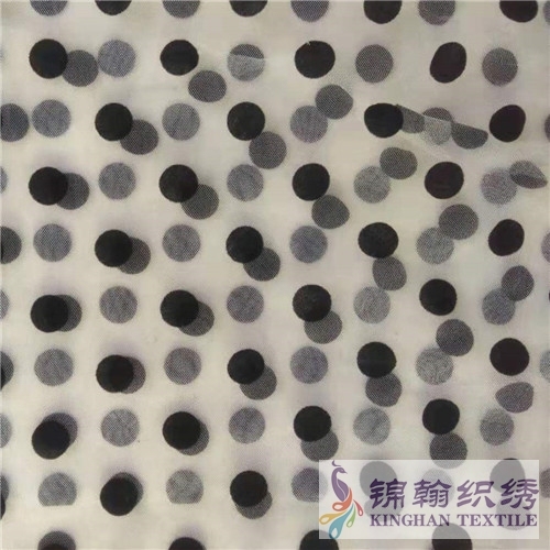 KHMF5001 Flocked Cut Flower Mesh Fabrics