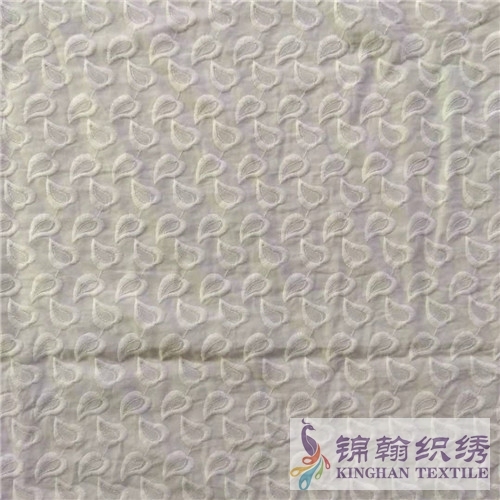 KHCE2004 Flat Cotton Embroidered Fabrics