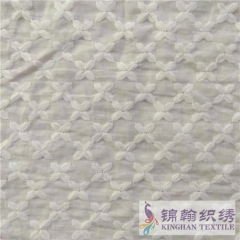 KHCE2005 Flat Cotton Embroidered Fabric
