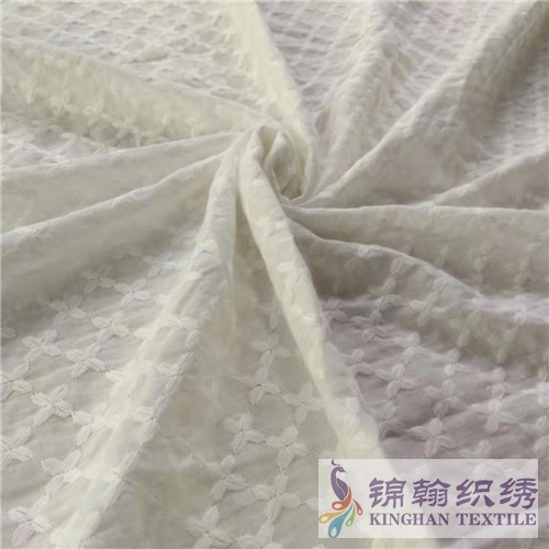 KHCE2005 Flat Cotton Embroidered Fabric