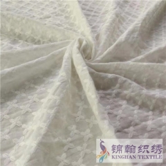 KHCE2005 Flat Cotton Embroidered Fabric