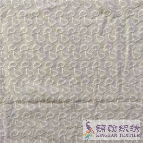 KHCE2003 Flat Cotton Embroidered Fabrics