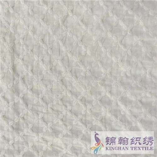 KHCE2005 Flat Cotton Embroidered Fabric