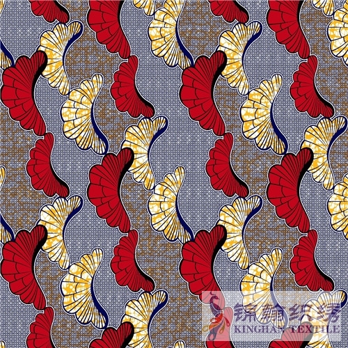 KHAFF1025 African Polyester Ankara Wax Print Fabrics