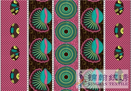 KHAFF2036 African Cotton Ankara Wax Print Fabrics