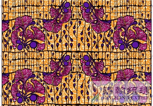 KHAFF2034 African Cotton Ankara Wax Print Fabrics