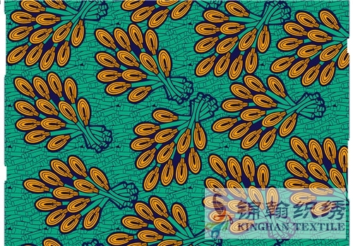 KHAFF2067 African Cotton Ankara Wax Print Fabrics