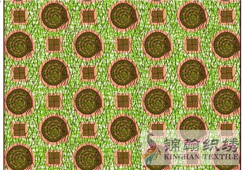 KHAFF2056 African Cotton Ankara Wax Print Fabrics