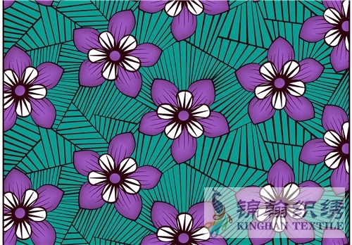 KHAFF2051 African Cotton Ankara Wax Print Fabrics