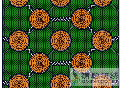 KHAFF2070 African Cotton Ankara Wax Print Fabrics