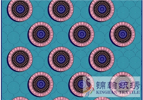 KHAFF2048 African Cotton Ankara Wax Print Fabrics