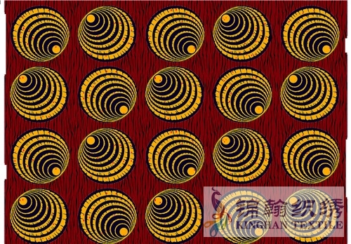 KHAFF2068 African Cotton Ankara Wax Print Fabrics