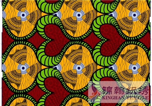 KHAFF2065 African Cotton Ankara Wax Print Fabrics