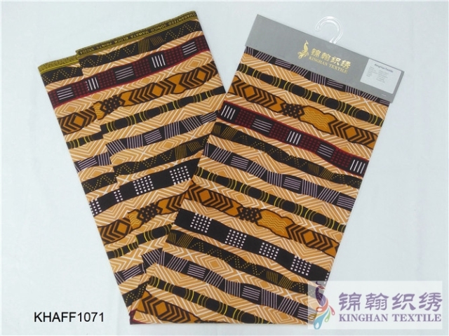 KHAFF1071 African Polyester Ankara Wax Print Fabrics