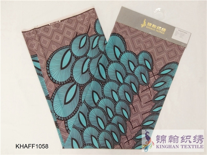KHAFF1058 African Polyester Ankara Wax Print Fabrics