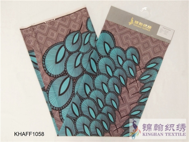 KHAFF1058 African Polyester Ankara Wax Print Fabrics