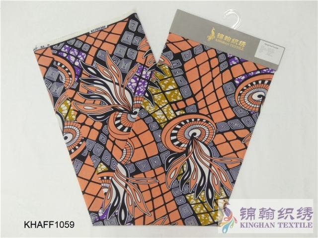 KHAFF1059 African Polyester Ankara Wax Print Fabrics