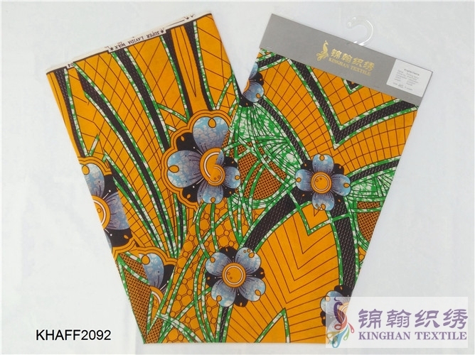 KHAFF2092 African Cotton Ankara Wax Print Fabrics