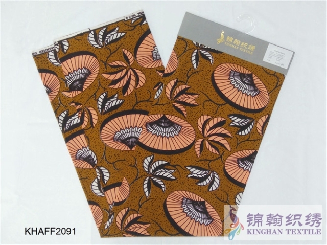 KHAFF2091 African Cotton Ankara Wax Print Fabrics