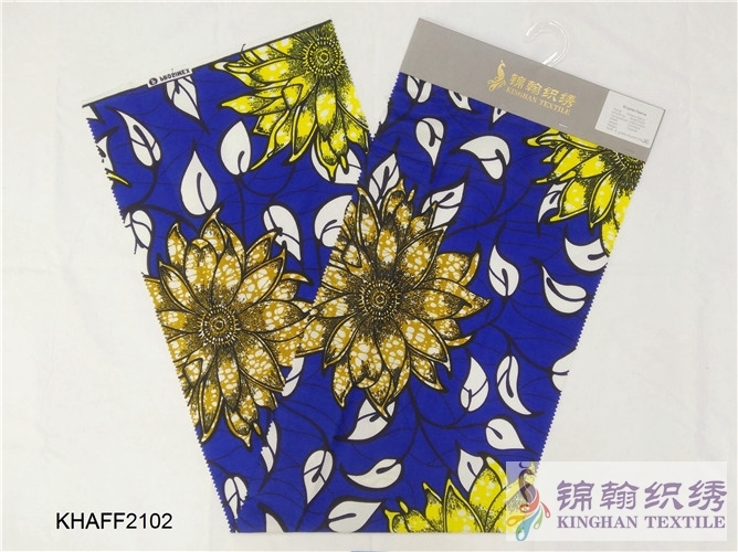 KHAFF2102 African Cotton Ankara Wax Print Fabrics