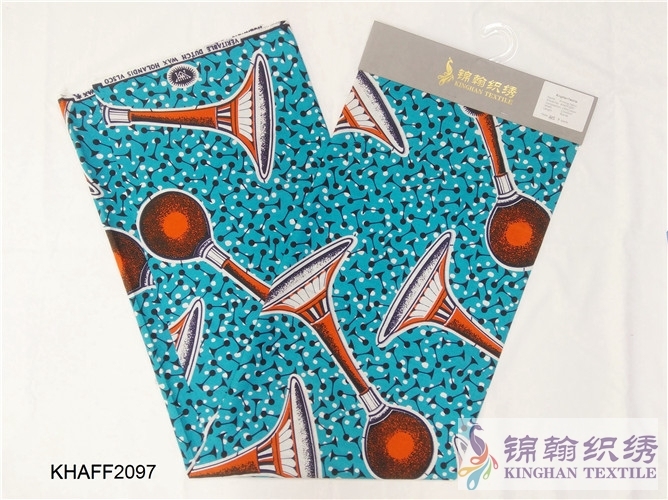 KHAFF2097 African Cotton Ankara Wax Print Fabrics
