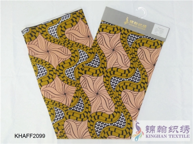 KHAFF2099 African Cotton Ankara Wax Print Fabrics