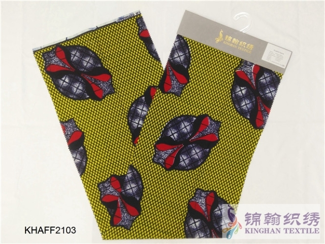 KHAFF2103 African Cotton Ankara Wax Print Fabrics