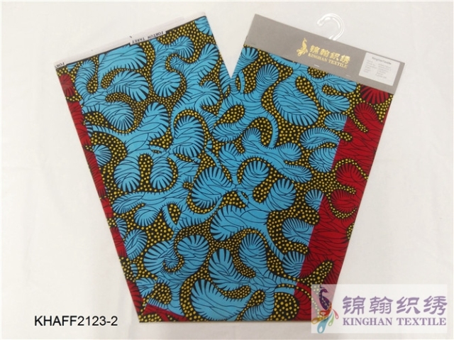 KHAFF2123 African Cotton Ankara Wax Print Fabrics