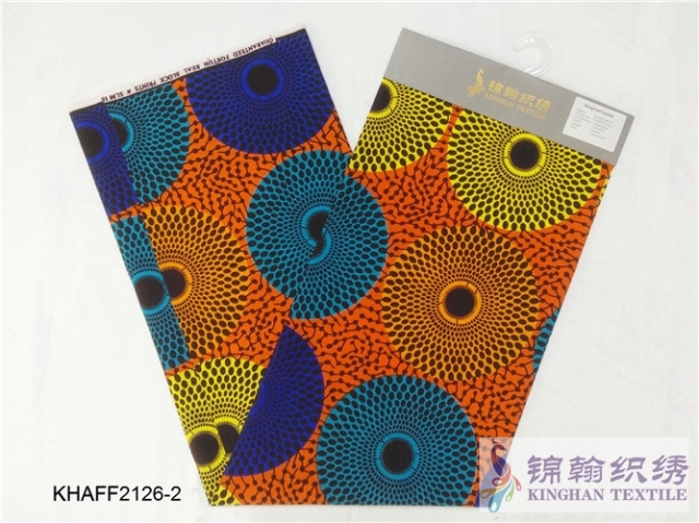 KHAFF2126 African Cotton Ankara Wax Print Fabrics