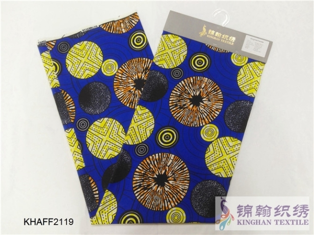 KHAFF2119 African Cotton Ankara Wax Print Fabrics