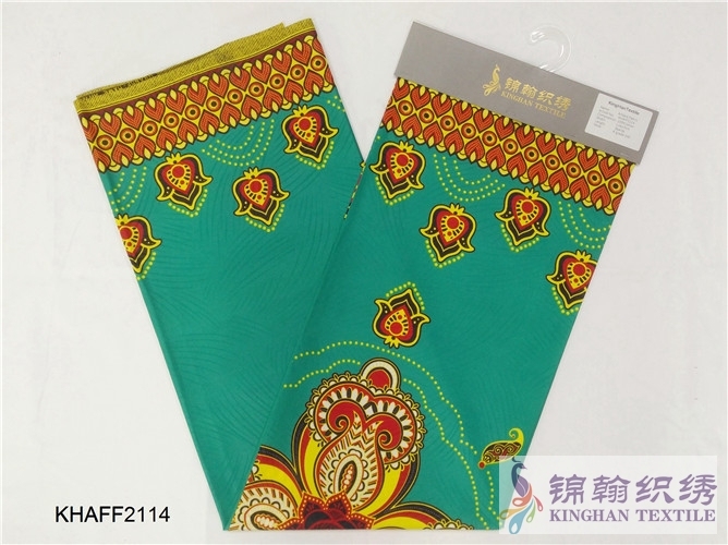 KHAFF2114 African Cotton Ankara Wax Print Fabrics