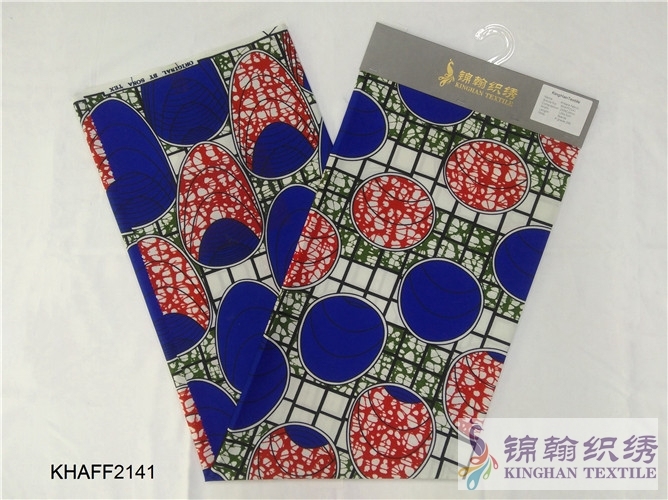 KHAFF2141 African Cotton Ankara Wax Print Fabrics