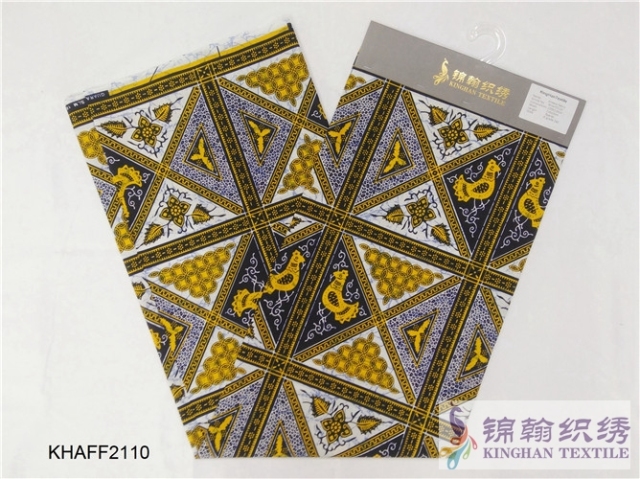KHAFF2110 African Cotton Ankara Wax Print Fabrics