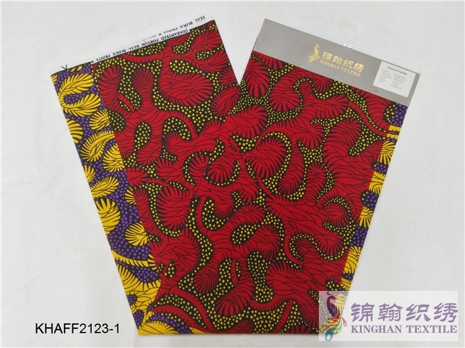 KHAFF2123 African Cotton Ankara Wax Print Fabrics