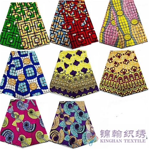KHAFF2194-2 African Cotton Ankara Wax Print Fabrics
