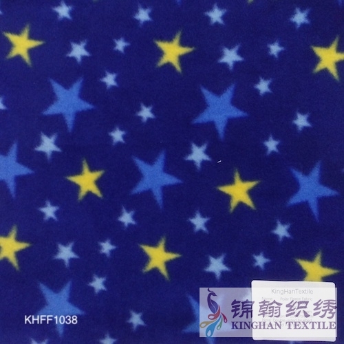 KHFF1038 Printed Polar Fleece fabrics Double-sided brushed, Single-sided Anti pilling