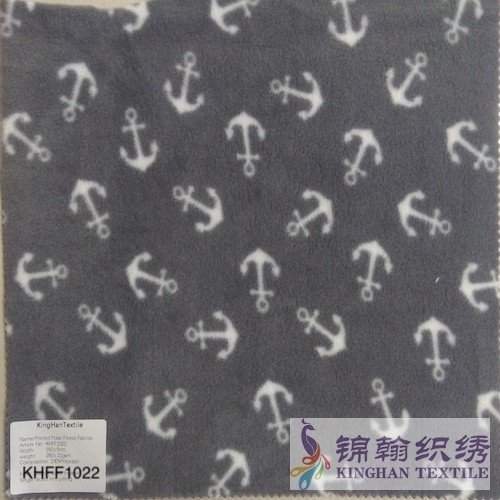KHFF1022 Printed Polar Fleece fabrics Double-sided brushed, Single-sided Anti pilling