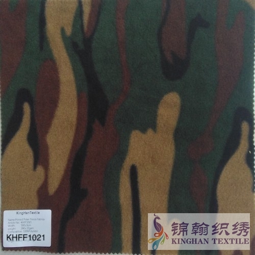 KHFF1021 Printed Polar Fleece fabrics Double-sided brushed, Single-sided Anti pilling