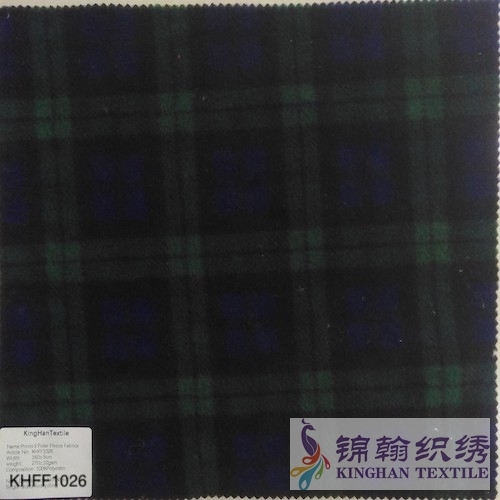 KHFF1026 Printed Polar Fleece fabrics Double-sided brushed, Single-sided Anti pilling
