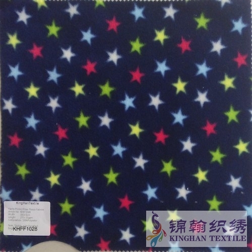 KHFF1028 Printed Polar Fleece fabrics Double-sided brushed, Single-sided Anti pilling