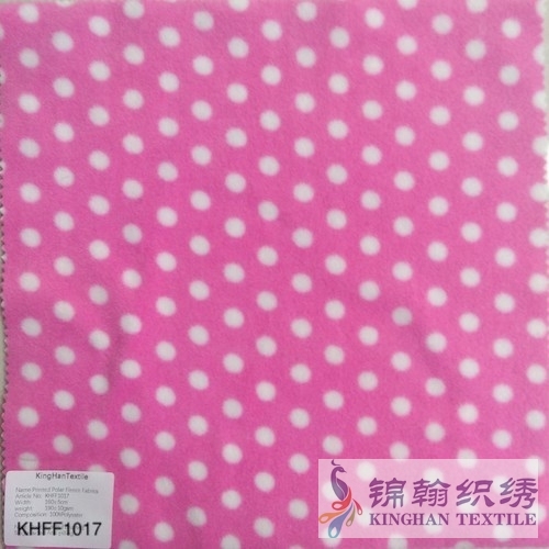 KHFF1017 Printed Polar Fleece fabrics Double-sided brushed, Single-sided Anti pilling