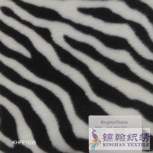 KHFF1035 Printed Polar Fleece fabrics Double-sided brushed, Single-sided Anti pilling