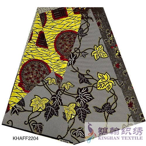 KHAFF2204 African Cotton Ankara Wax Print Fabrics