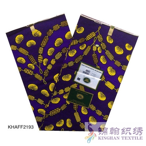 KHAFF2193 African Cotton Ankara Wax Print Fabrics